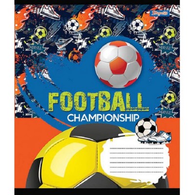 Зошит учнівський 12 аркушів, коса лінія без додаткової лінії "Play the champs". 1 вересня 764479 (4823092244444) (463643)