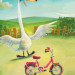 Книга Лякливе каченя: Дзень-дзелень! Еміль вчиться їздити на велосипеді (Укр) Ранок Ч1201001У (9786170954817) (344456)
