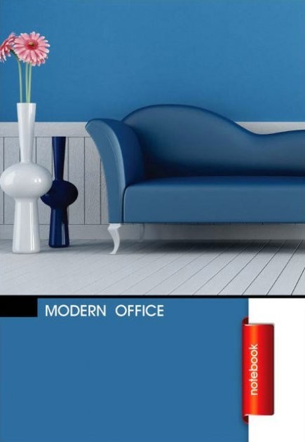 Зошит робочий 48 аркушів. Лінія. Modern office - dark blue. (Укр) Міцар (4820175689468) (267327)