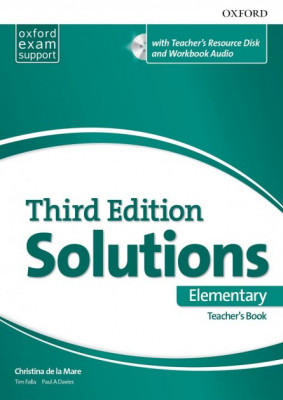 Підручник. Solutions 3rd Edition Level Elementary Essentials: Teacher's Book and Resource Disc (Укр) Oxford University Press (9780194562010) (470343)