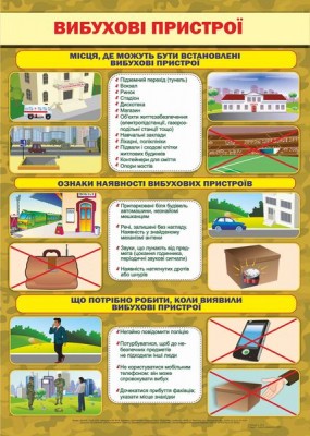 Плакат. Вибухові пристрої. Лабащук (Укр) ПІП 72848 (478850)