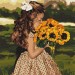 Дівчинка з соняшниками. Картина за номерами. 40х50 см Ідейка (4823104317074) (447189)