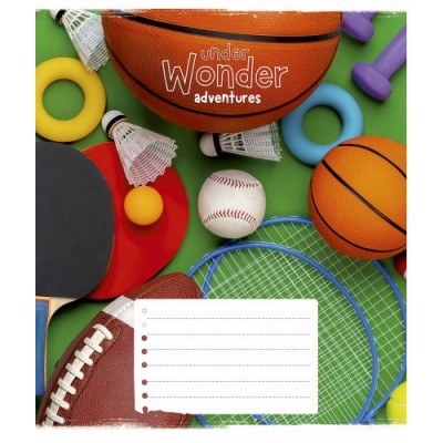 Зошит шкільний у клітинку. 18 аркушів. Cool adventures (Укр) Школярик 00-00082987 (4820006470463) (479703)