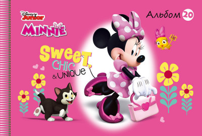 Альбом для малювання (пружина 20 аркушів) Minnie Mouse-2 № 4 (269051)