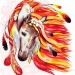 Картина по номерам 50х40 см "Вогняний кінь" Danko Toys KpN-01-07 (433709)