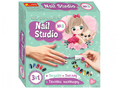 Набір для творчості Nail studio №3 (Укр) Ranok-Creative 10100539У (4823076151133) (459853)