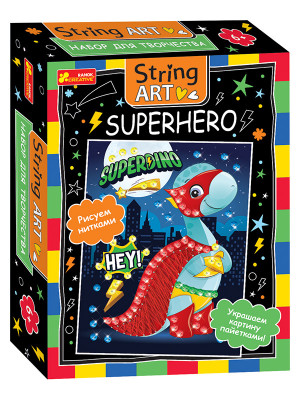 Набір для творчості №1 String ART Superhero (Рос) Ranok-Creative15100481Р (4823076151102) (459850)