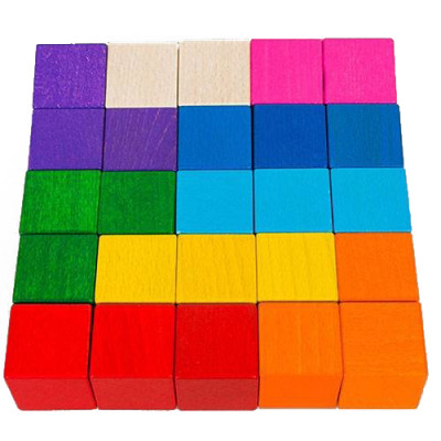 Кубики кольорові 25 шт ТАТО КБ-001 (2000001182086) (314376)
