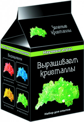 0340 Научные игры мини "Выращиваем кристаллы" (зеленые) 12116006Р Ranok-Creative (482-307-61-0094-0) (219605)