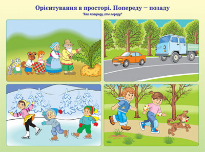 Плакати Дитина в сенсорно-пізнавальному просторі Орієнтування в просторі та часі Основа ДПН002 (2712710018005) (309879) купити учню до школи