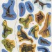 Атлас динозаврів з багаторазовими наліпками (Укр) Кристал Бук (9789669870049) (449597)