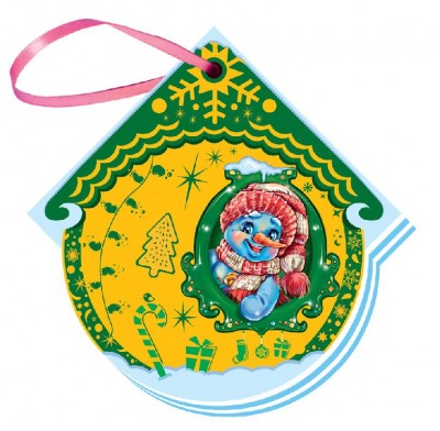 Книга на картоні Книжка на ялинку: Сніговик (Укр) Ранок А466029У (9789667470654) (229552)