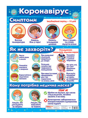Плакат Коронавірус (Укр) Ранок 13104227У (4823076147266) (399586)