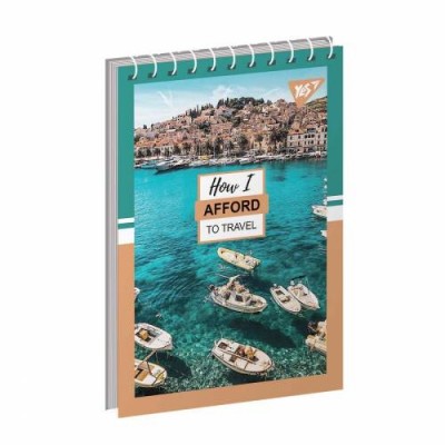 Блокнот для записів 80 аркушів, клітинка. Travel. YES 151713 (4823092268129) (475629)