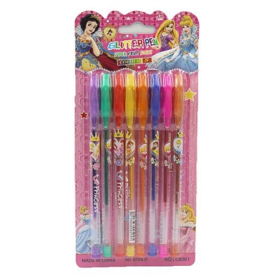 Набір гелевих ручок 8 кольорів (глітер в блістері). JO DSCN0360-8PR (9555079072881) (446616)