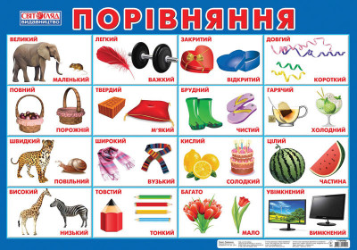 Плакат Порівняння (Укр) Ранок 13104090У (4823076111922) (223438)