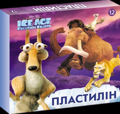 Пластилін Серія Ice Age 12 кольорів (263377)