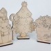 Дерев'яні новорічні іграшки (3 фігурки) Зірка 71695 (9789663333380) (286723)