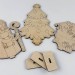 Дерев'яні новорічні іграшки (3 фігурки) Зірка 71695 (9789663333380) (286723)