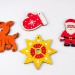 Дерев'яні новорічні іграшки. Набір 1 (4 фігурки) Зірка 92246 (2000000922461) (286232)