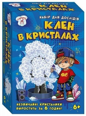 Клен в кристалах. Білий. Набір для дослідів (Укр) Ranok-Creative (4827476988290) (545207)