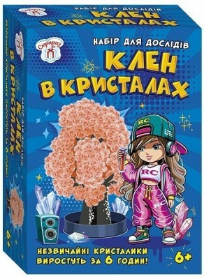 Клен в кристалах. Персикове. Набір для дослідів (Укр) Ranok-Creative (4827476988313) (545216)