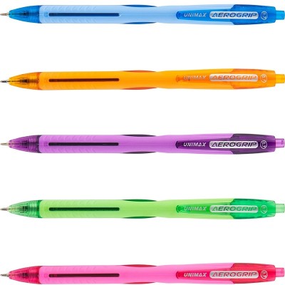 Ручка кулькова автоматична Aerogrip-2. Синя. Unimax UX-137-02 (8907430007192) (324379)