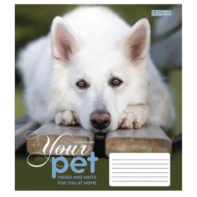 Зошит учнівський 18 аркушів, лінія. Dog loyality. 1 Вересня 765431 (4823092218629) (474411)