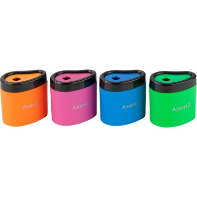 Точилка з контейнером Neon soft 1158-А в асортименті. Axent (4251458785575) (447674)