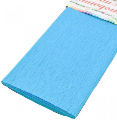 Папір кольоровий Крепований (світло-блакитний) 500х2000 мм