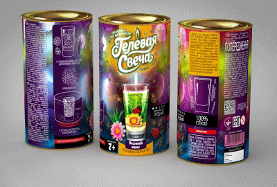 Гелеві свічки. Набір творчості. В тубусі (Рос) Danko Toys (2000072066018) (477417)
