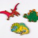 Дерев'яні іграшки-магніт Динозаврики Зірка 100819 (2000001008195) (292666)