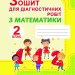 Математика 2 клас Зошит для діагностичних робіт (Укр) Генеза 103285 (9789661111003) (456094)